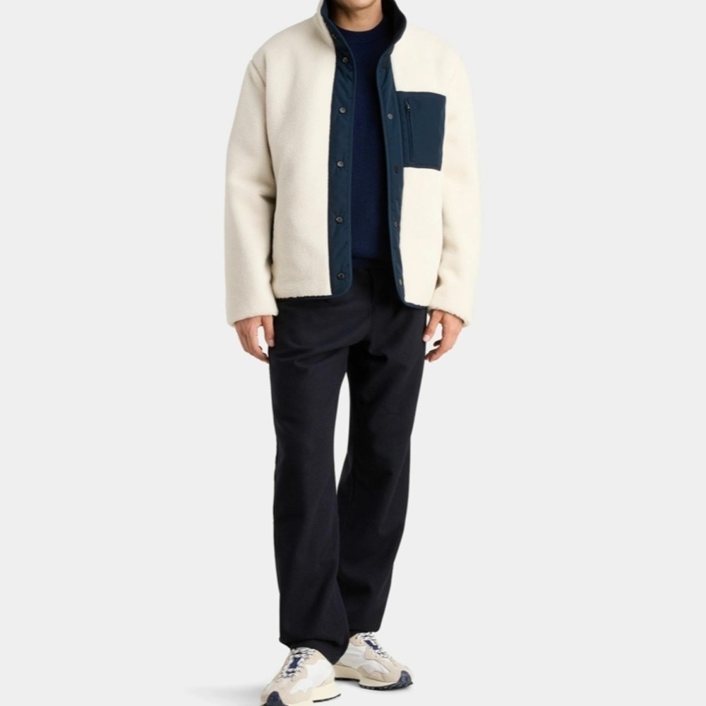 Galeries Lafayette Sherpa Reversible Bomber Jacket Men’s Size Xxl Like New — image 3 of 8